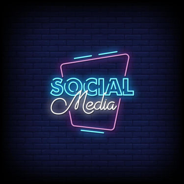 Social Neon Sign