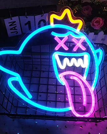 King Boo Neon Sign Ghost Led Neon Light