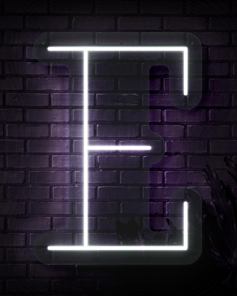 Personalized Letter E Neon Sign