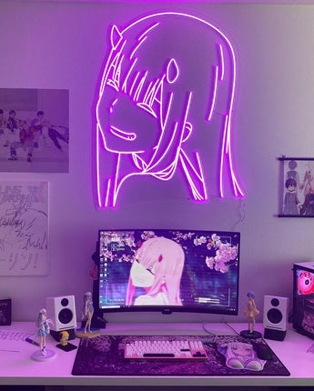 Two Girl Anime Neon Light Signs