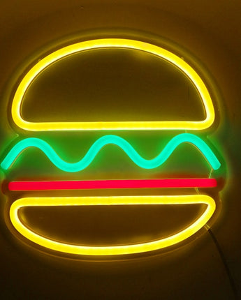 Hamburger Neon Sign