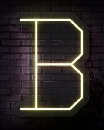 Personalized Letter B Neon Sign