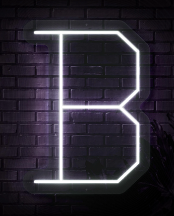 Personalized Letter B Neon Sign