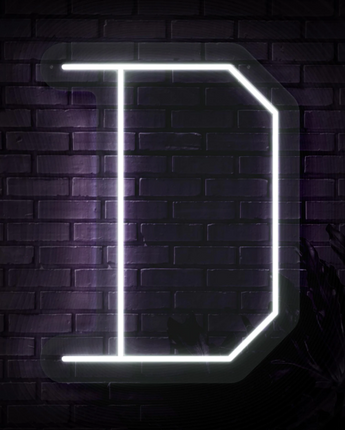 Personalized Letter D Neon Sign