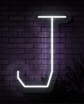 Personalized Letter J Neon Sign